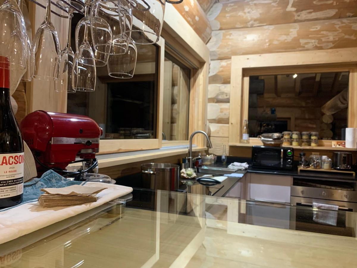 Chalet Anzac Chalet 5 Etoiles En Rondins Tout Neuf Unique Dans Les Aravis Les Villards-sur-Thônes Eksteriør billede