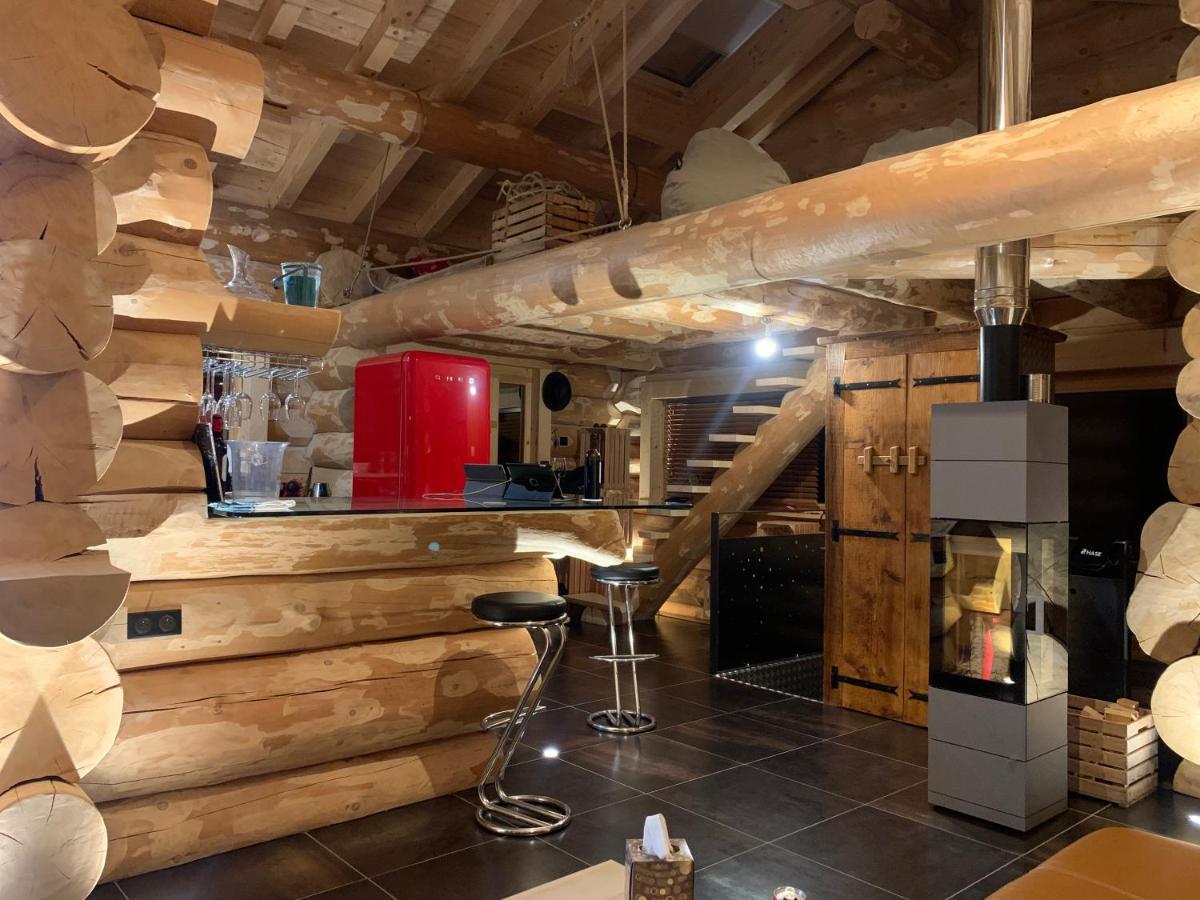 Chalet Anzac Chalet 5 Etoiles En Rondins Tout Neuf Unique Dans Les Aravis Les Villards-sur-Thônes Eksteriør billede