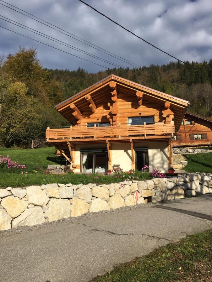 Chalet Anzac Chalet 5 Etoiles En Rondins Tout Neuf Unique Dans Les Aravis Les Villards-sur-Thônes Eksteriør billede