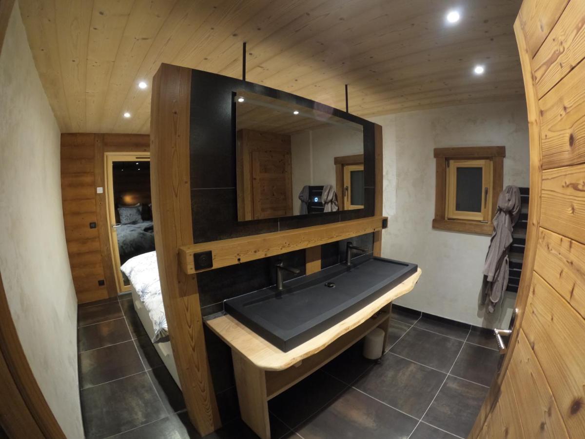 Chalet Anzac Chalet 5 Etoiles En Rondins Tout Neuf Unique Dans Les Aravis Les Villards-sur-Thônes Eksteriør billede